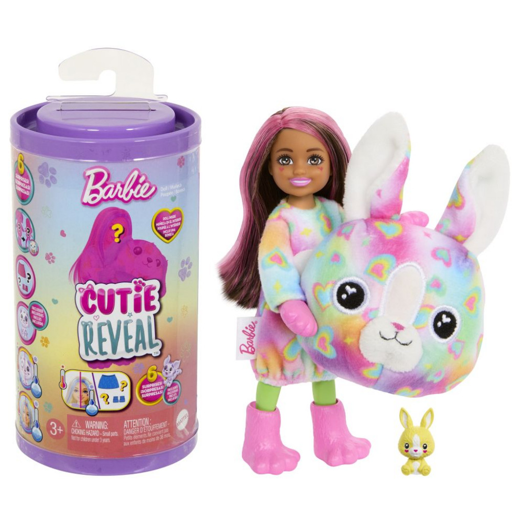 Mattel BRB CUTIE REVEAL CHELSEA FAREBNÉ SNY ASST