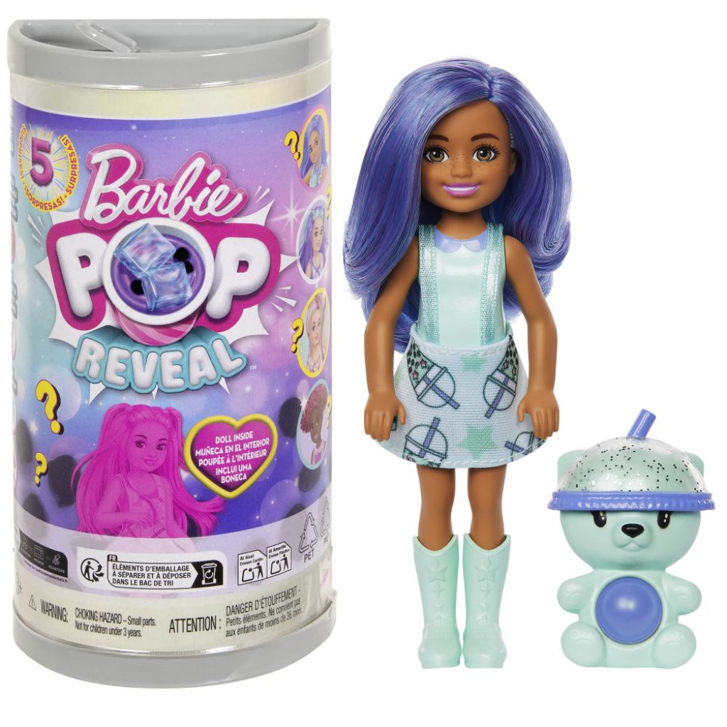 Mattel Barbie POP REVEAL Chelsea Bubble tea asst