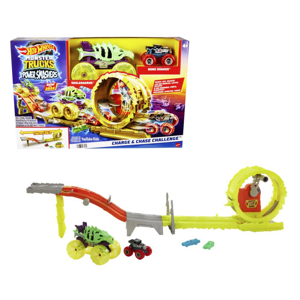 Mattel HW MONSTER TRUCKS POWER SMASHERS DRÁHA MASÍVNA DEŠTRUKCIA