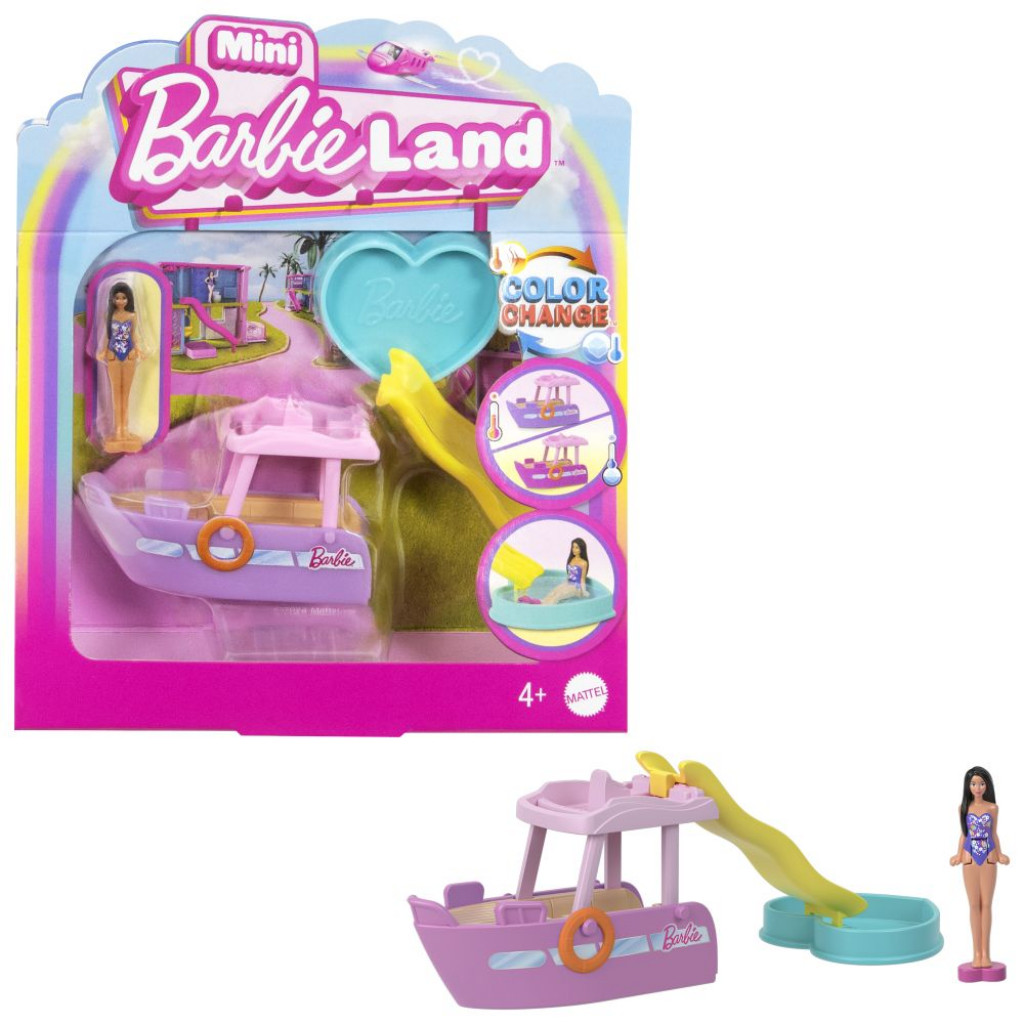 Mattel Barbie mini Barbielnad dopravné prostriedky -  loď snov 