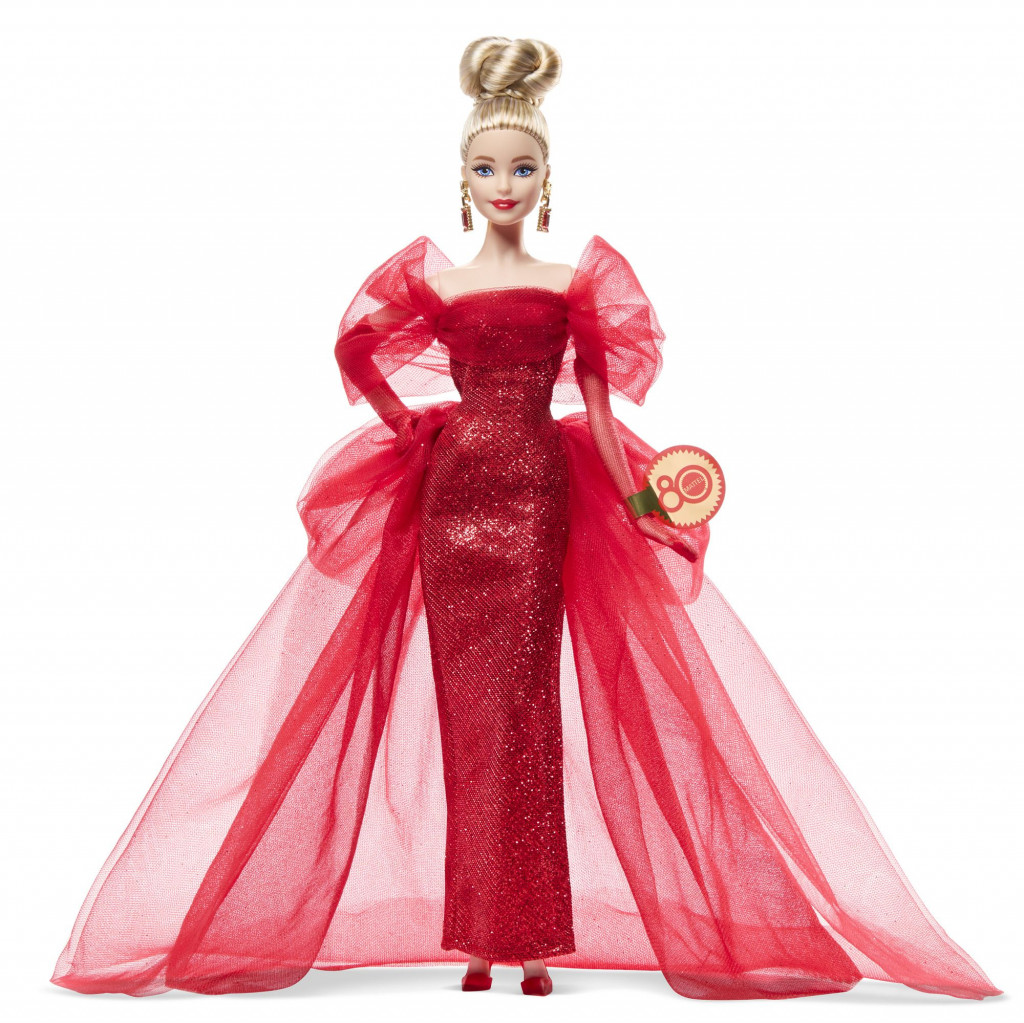 Mattel Barbie bábika blondínka 80. výročie Mattel
