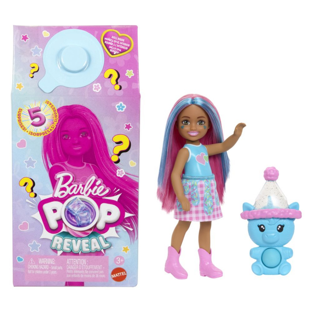 Mattel Barbie POP REVEAL Chelsea koktejlové prekvapenie asst
