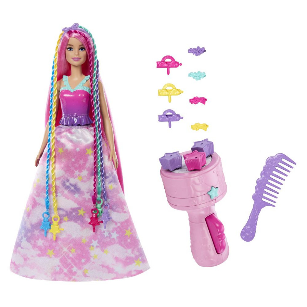 Mattel Barbie princezna zaplietanie vlasov 