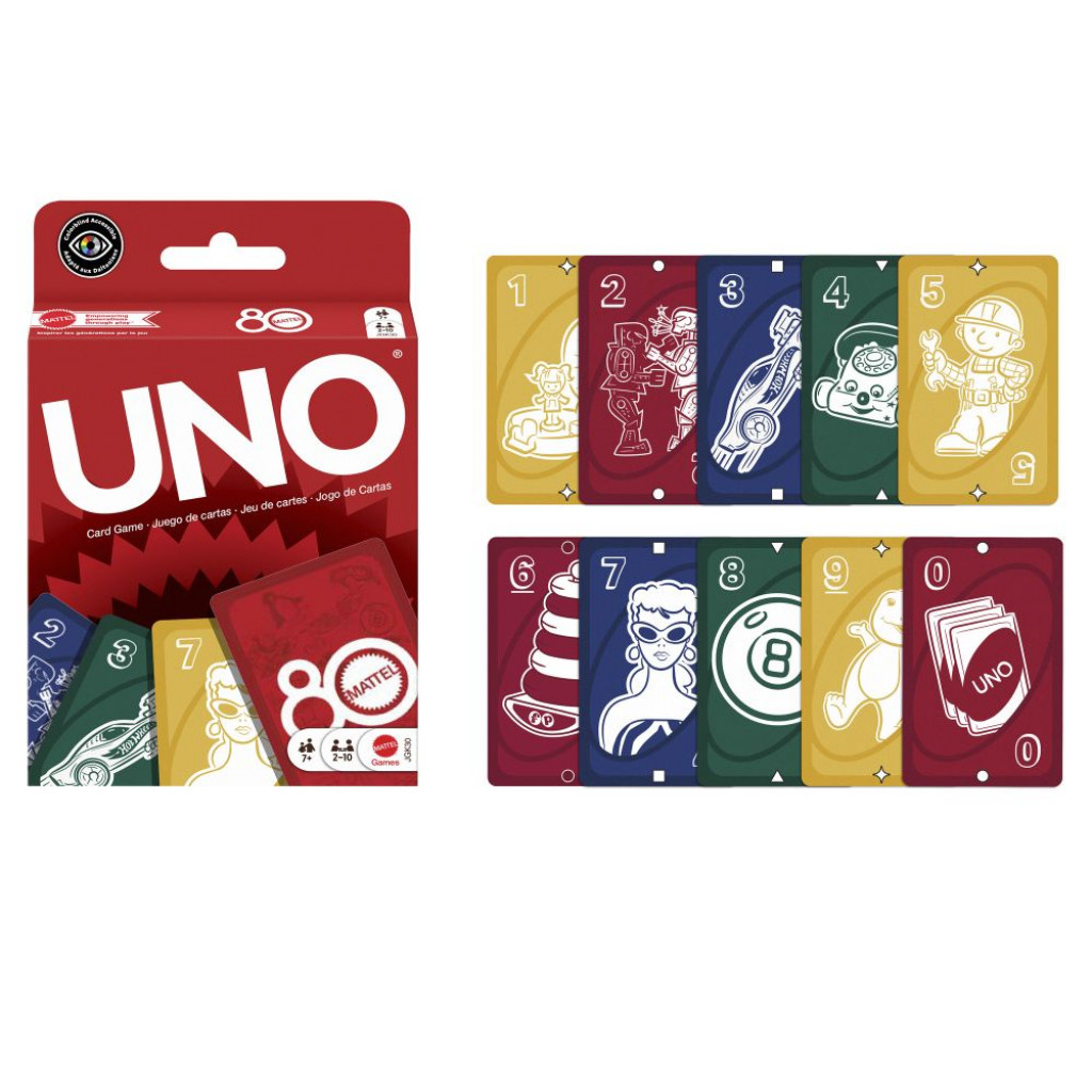 Mattel UNO 80. VÝROČIE MATTEL