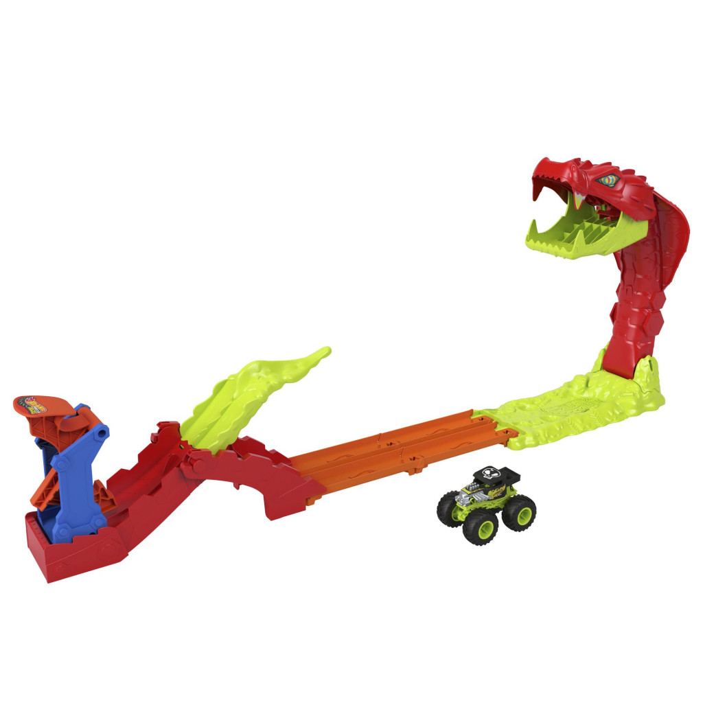 Mattel Hot Wheels MONSTER TRUCKS SNAKE SLAM TAKEDOWN