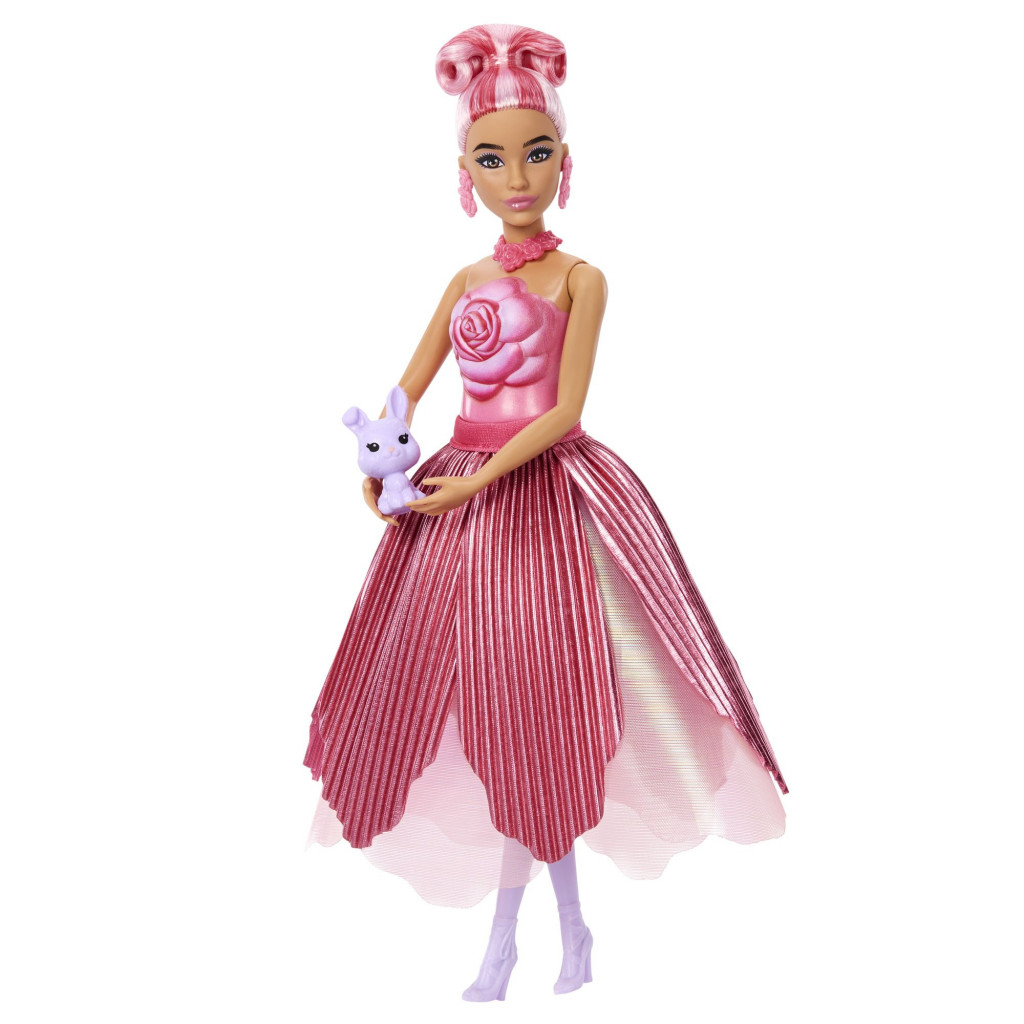 Mattel Barbie PETAL POP kvetinové prekvapenie - červená rúža