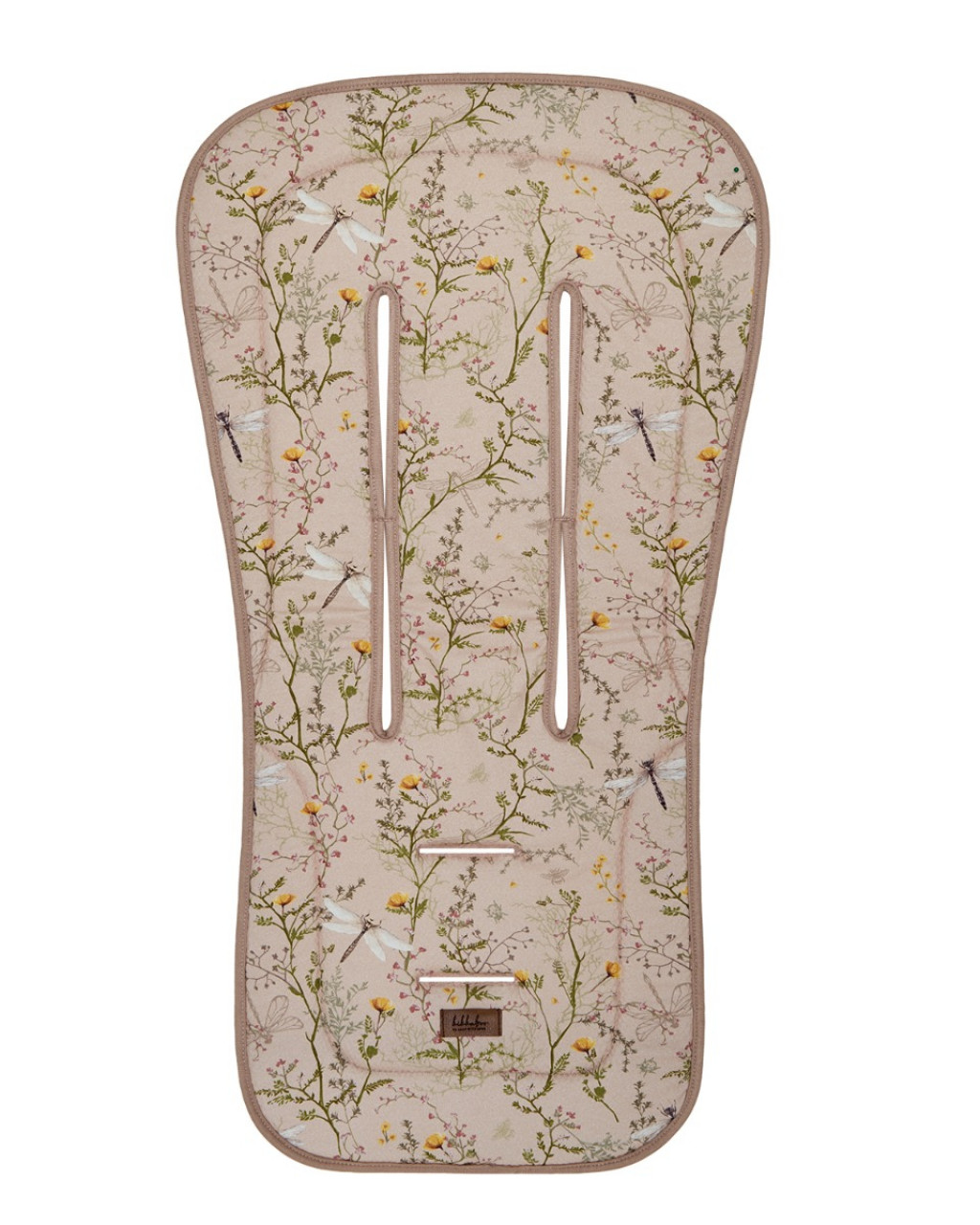 KikkaBoo Sedacia podložka do kočíka Secret Garden Beige