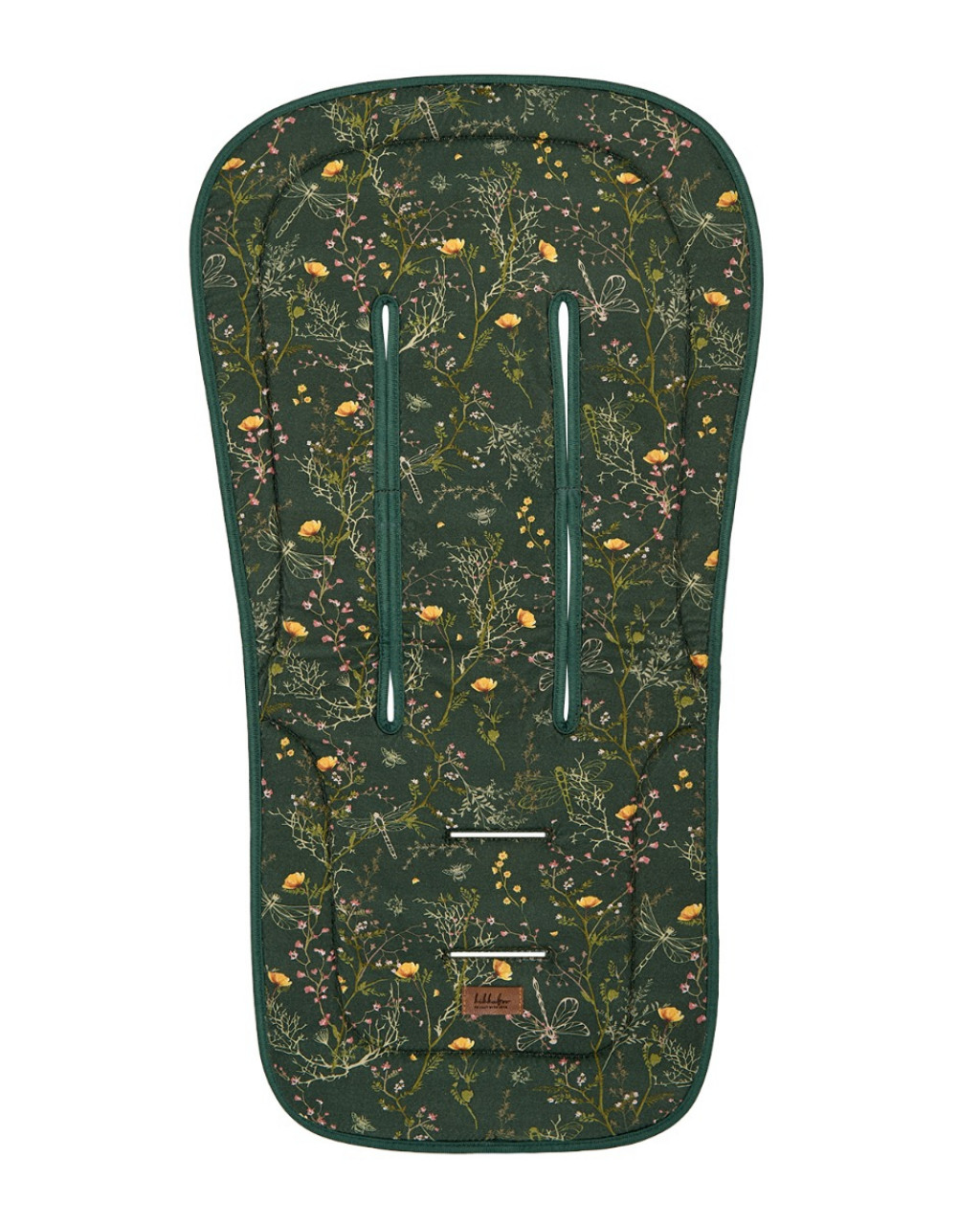 KikkaBoo Sedacia podložka do kočíka Secret Garden Green