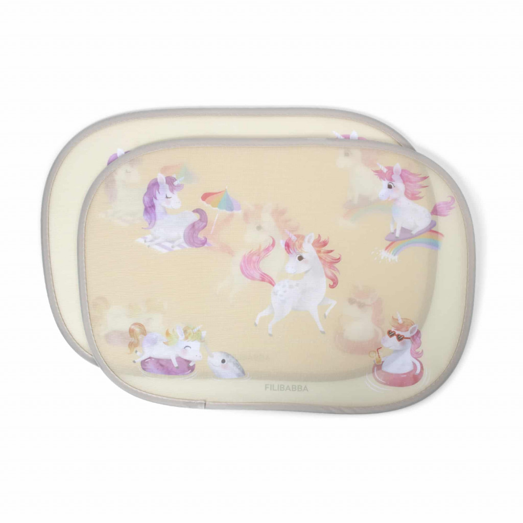 Filibabba Slnečné clony do auta - unicorn shores - 2ks