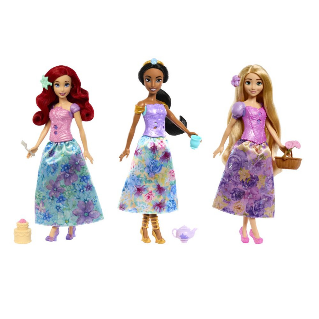 Mattel Disney Princess SPIN AND REVEAL princezna zahradní party asst 