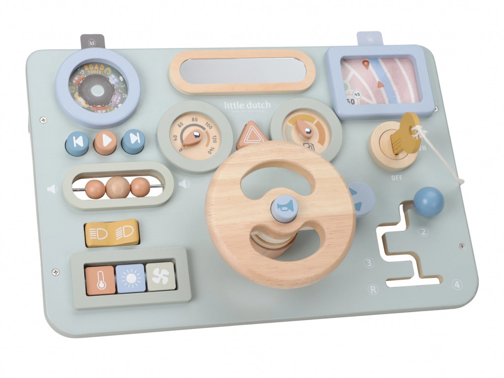 Little Dutch Pult s aktivitami a volantom drevený