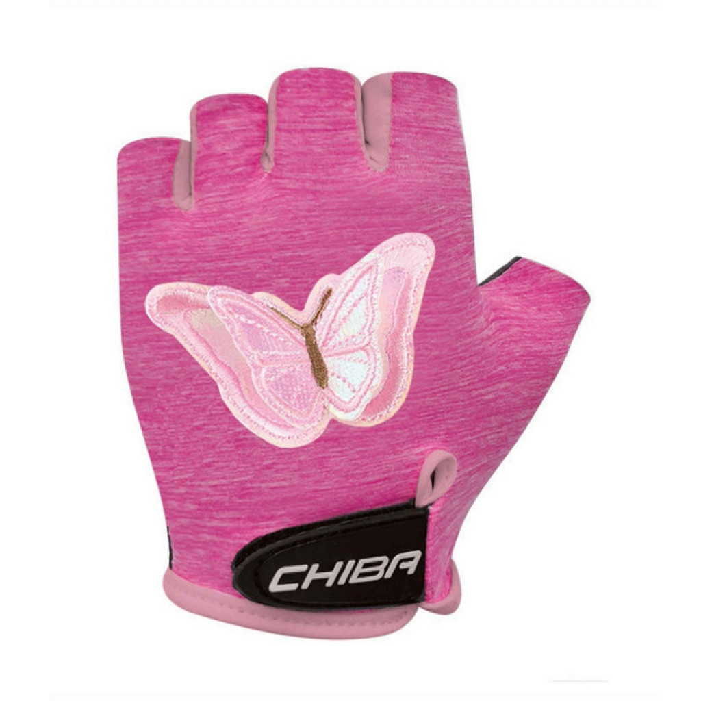 Chiba Chiba Detské cyklistické rukavice Cool Kids butterfly S