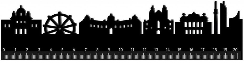 Legami Pravítko Legami Follow The Skyline - Ruler - Wien - 20 cm