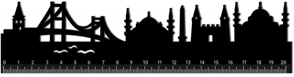 Legami Pravítko Legami Follow The Skyline - Ruler - Istanbul - 20 cm