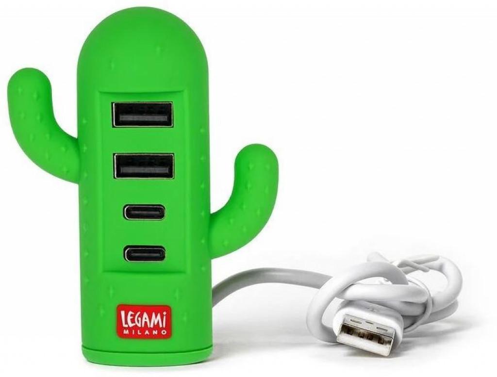 Legami 4-Port Usb Hub Legami Mini Usb Hub - 4-Port Usb Hub - Cactus