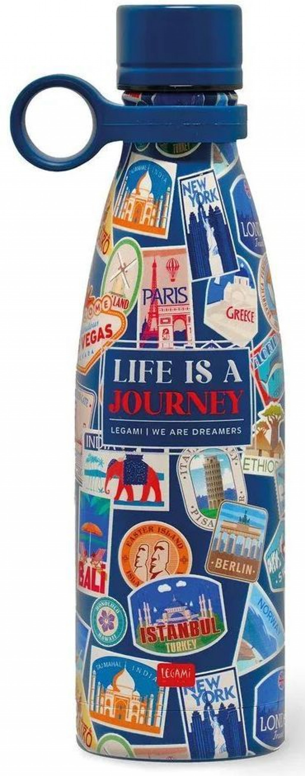 Legami Termofľaša Legami Hot & Cold - Vacuum Bottle - Travel - Stickers - 500 Ml