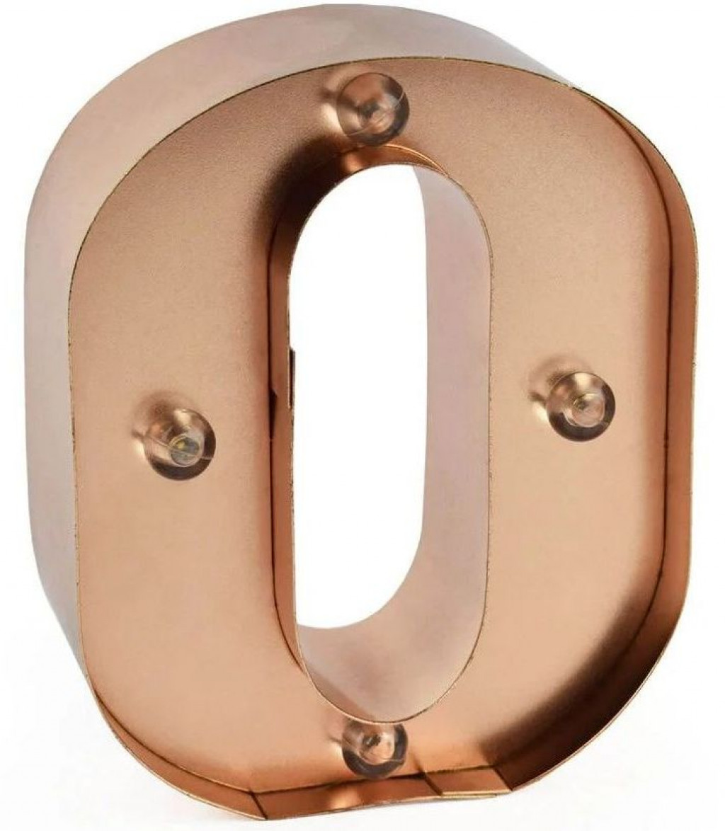 Legami Mini dekoračné svetlo Legami Mini Decorative Light - O - Gold Rose - Letters