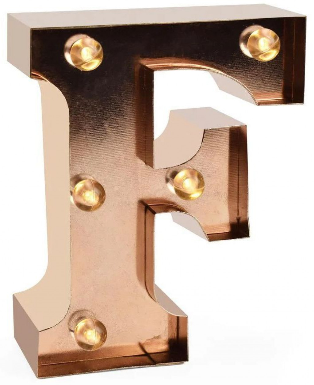 Legami Mini dekoračné svetlo Legami Mini Decorative Light - F - Gold Rose - Letters