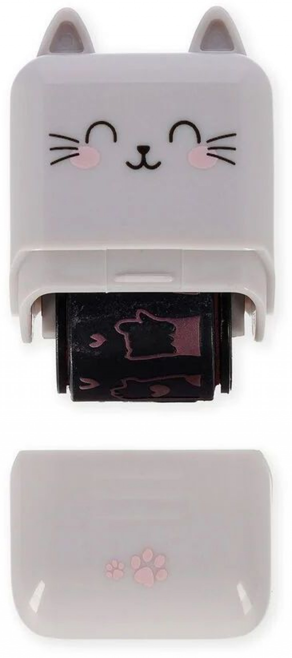 Legami Dekoračné valčekové razítko Legami Deco Roller Stamp - Decorative Roller Stamp - Kitty - Pink Ink