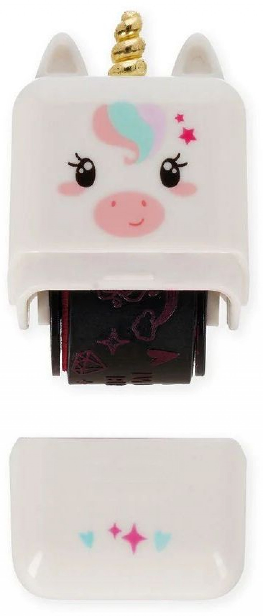 Legami Dekoračná valčeková pečiatka Legami Deco Roller Stamp - Decorative Roller Stamp - Unicorn - Fuchsia Ink