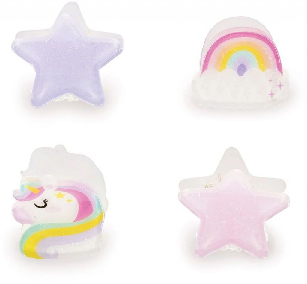 Legami Štipčeky do vlasov Legami Clip Me Up! - Set Of 4 Mini Hair Clips - Unicorn