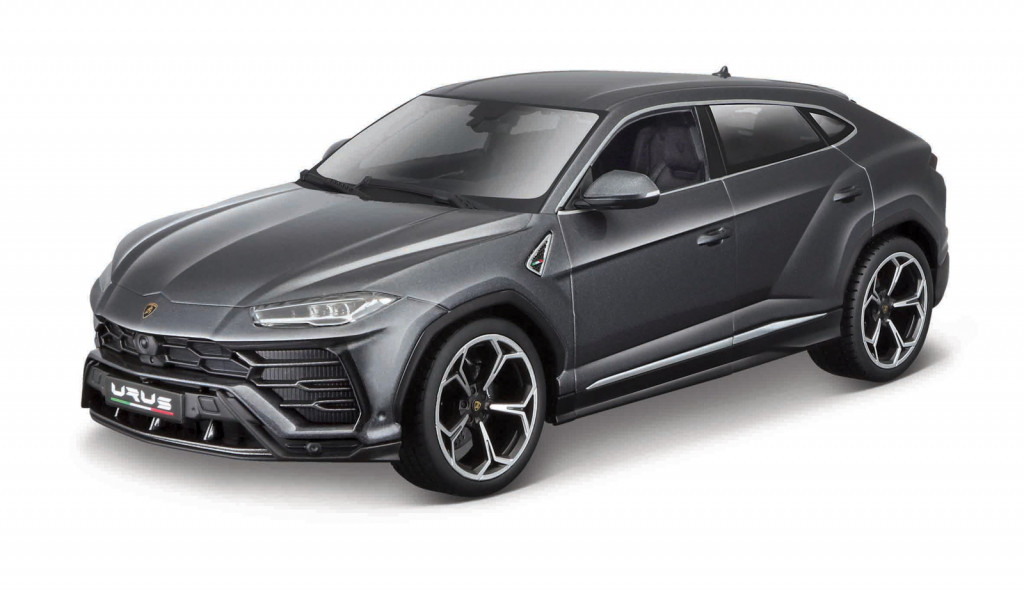Bburago Bburago - Autá HOBBY, Lamborghini Urus, metal šedá, 1:18