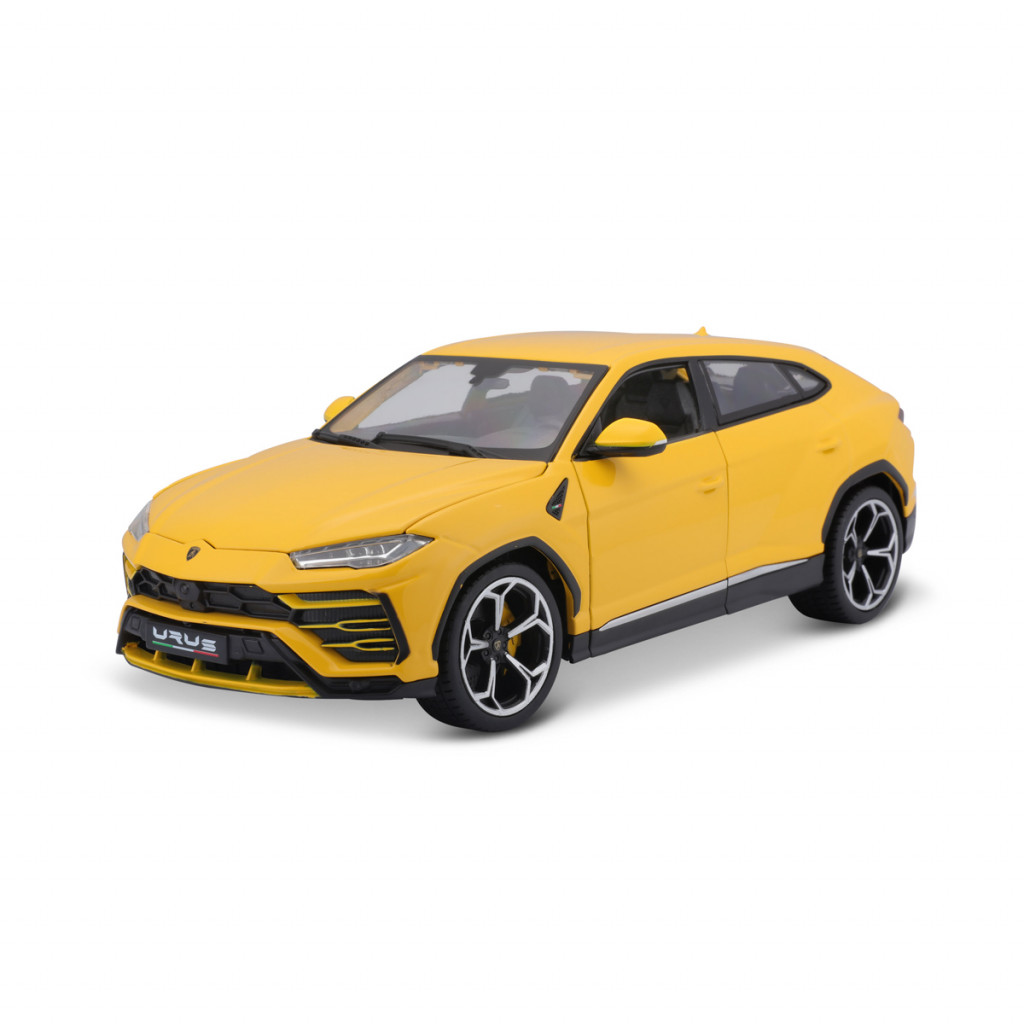 Bburago Bburago - Autá HOBBY, Lamborghini Urus, žltá, 1:18