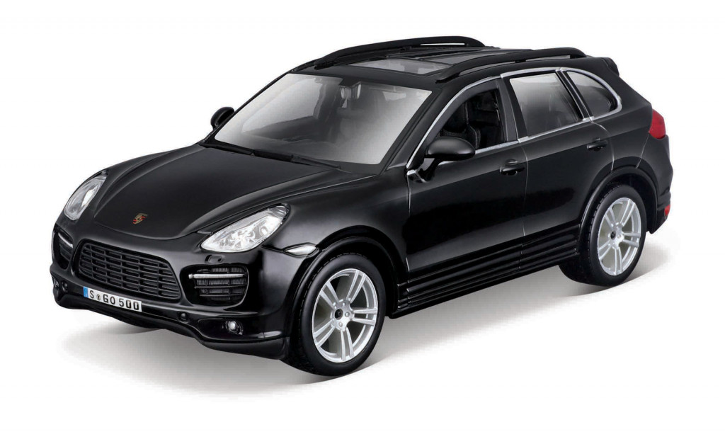 Bburago Bburago - Autá HOBBY, Porsche Cayenne Turbo, čierna, 1:24