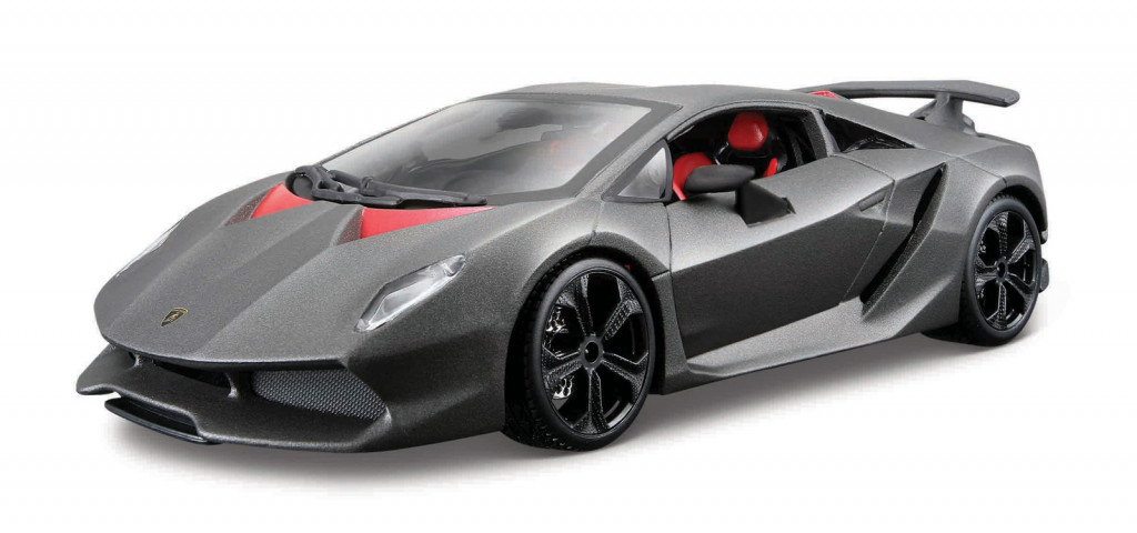 Bburago Bburago - Autá HOBBY, Plus, Lamborghini Sesto Elemento, metalic šedá, 1:24