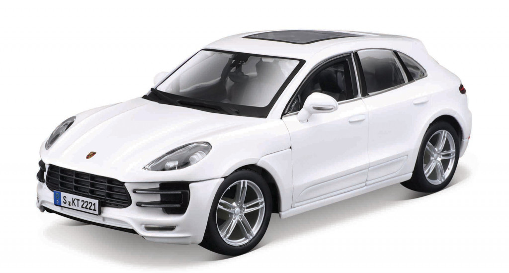 Bburago Bburago - Autá HOBBY, Porsche Macan, biela, 1:24