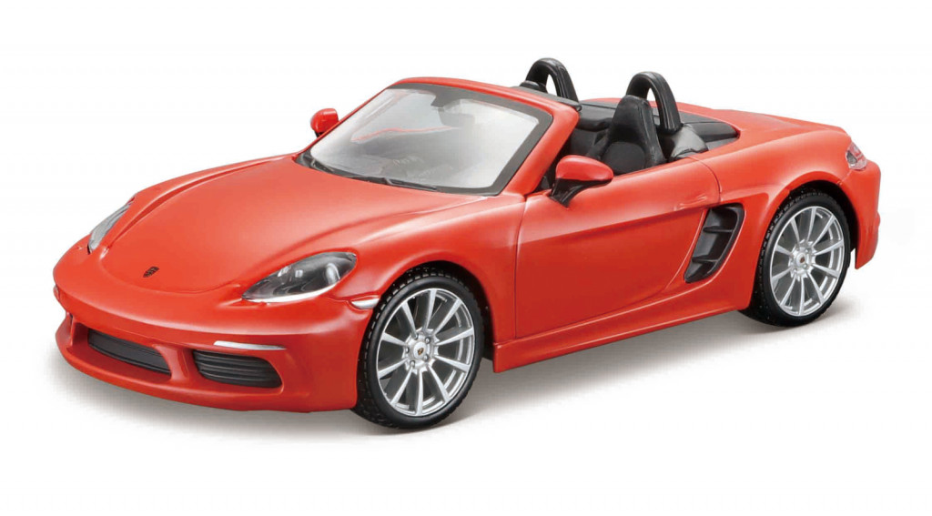 Bburago Bburago - Autá HOBBY, Plus, Porsche 718 Boxster, orange, 1:24