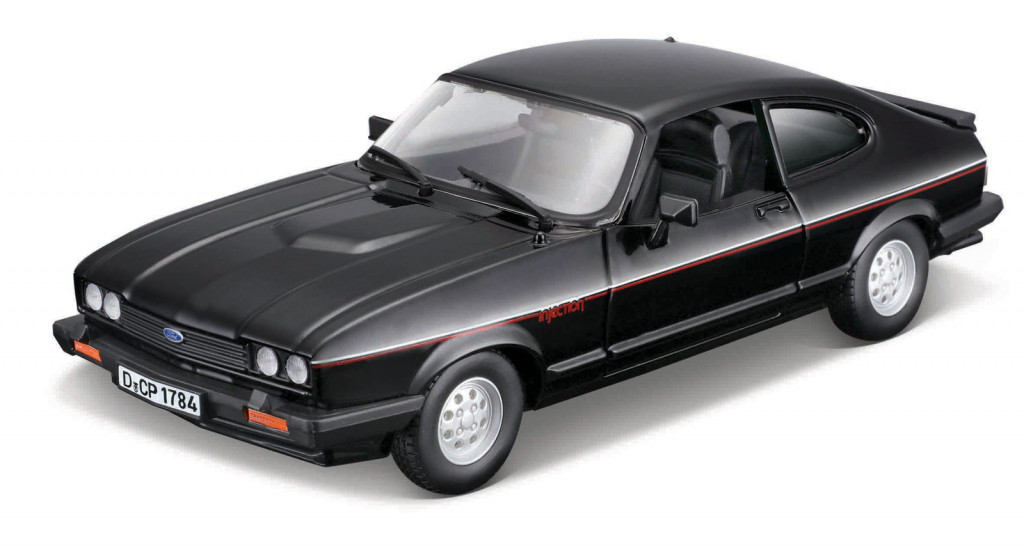 Bburago Bburago - Autá HOBBY, Plus, Ford Capri 1600 GT (1982), čierna, 1:24