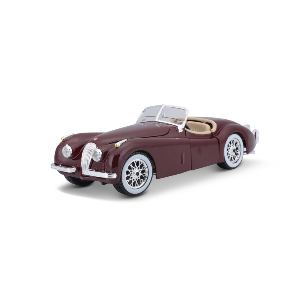 Bburago Bburago - Autá HOBBY, Jaguar XK 120 Roadster (1951), červená, 1:24