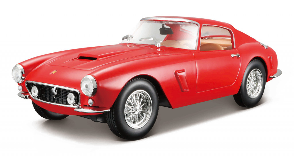 Bburago Bburago - RACE + PLAY, Ferrari 250 GT Berlinetta Passo Corto, červená, 1:24