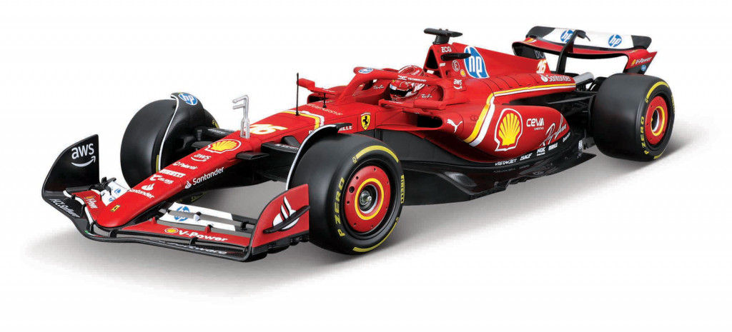 Bburago Bburago - RACING MODEL KIT, Formule Ferrari SF24 (2024), #16 Charles Leclerc, 1:24
