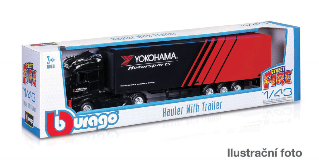 Bburago Bburago - Kamióny s prívesom, Street Fire, 1:43, assort