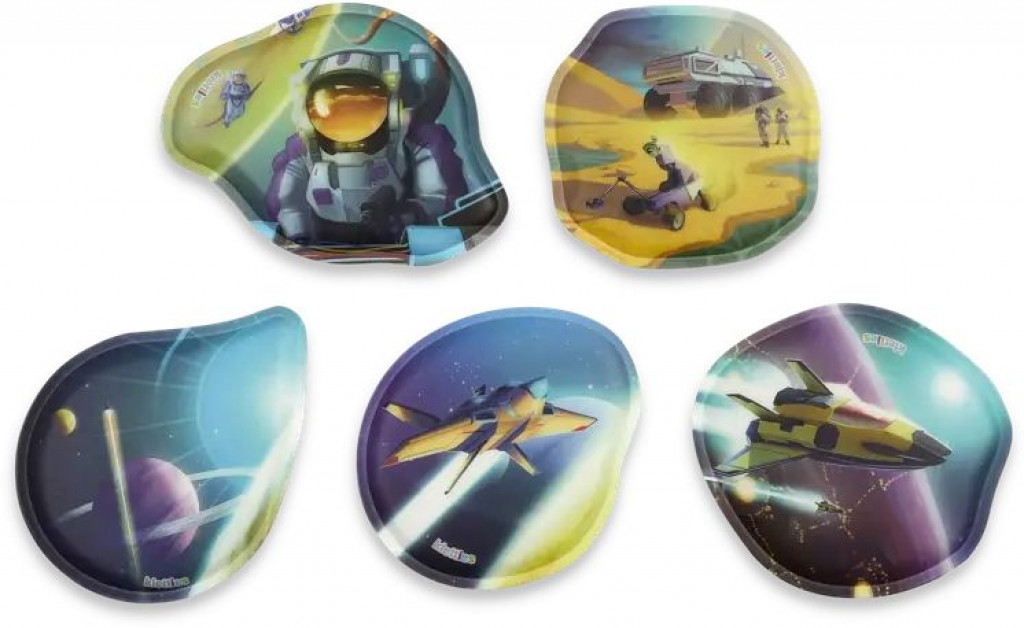 Ergobag Sada ozdôb na batoh Ergobag Contour Kletties Set - Sky Space