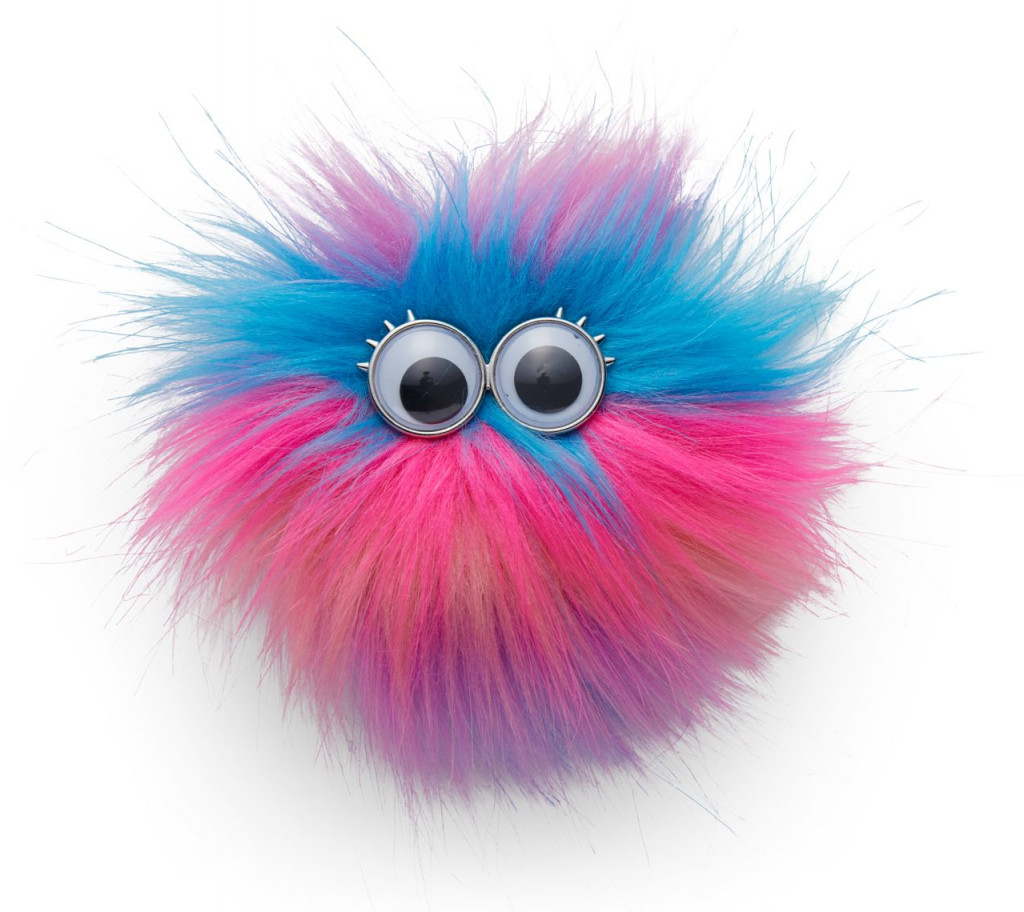 Ergobag Ozdoba na batoh Ergobag Fluffy Klettie - Pink-Blue