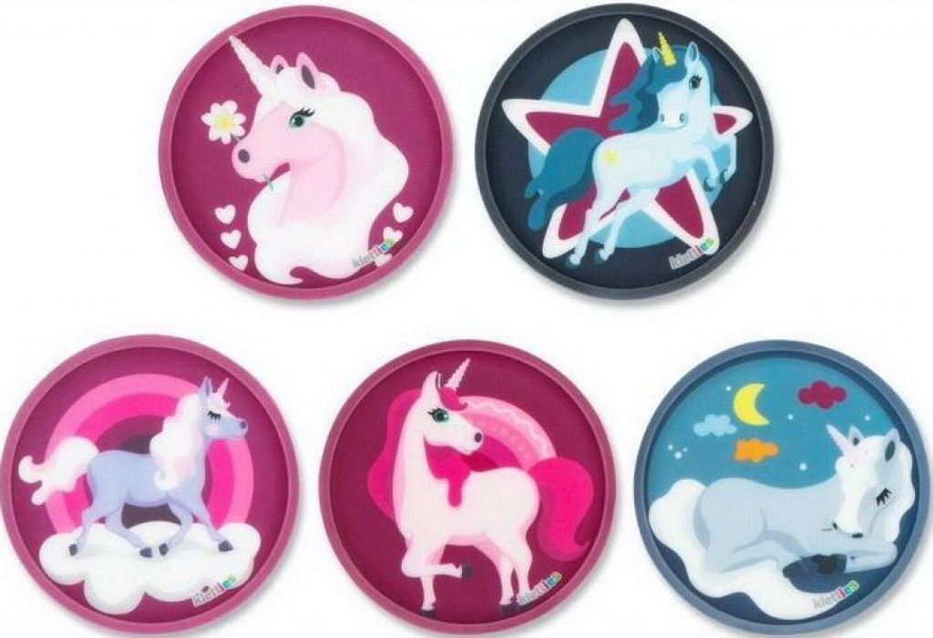 Ergobag Sada ozdôb na batoh Ergobag Klettie Set - Unicorns