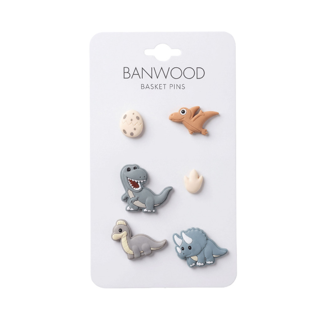 Všetky značky||Banwood||Banwood Eco Banwood ozdoby na košík (Dinosaurs)