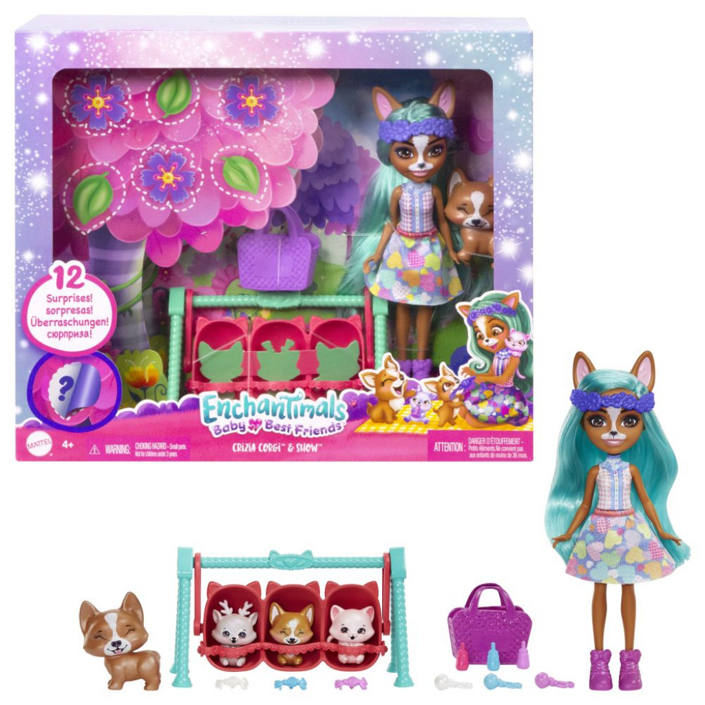 Mattel ENCHANTIMALS BÁBIKA A BÁBÄTKÁ ASST