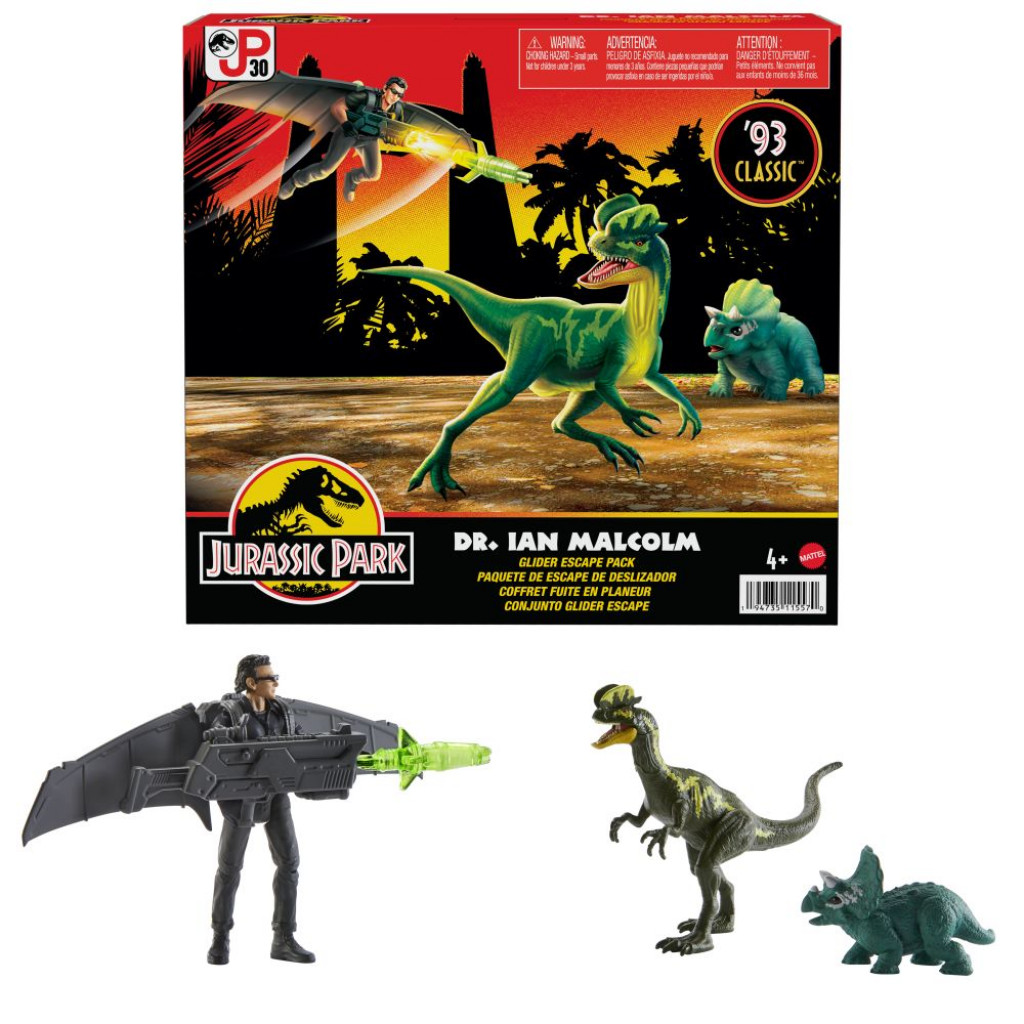 Mattel JW IAN MALCOLM S DINOSAURAMI A DOPLNKAMI