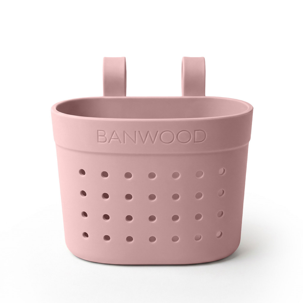 Banwood Košík Pin & Ride (Dusty Rose)