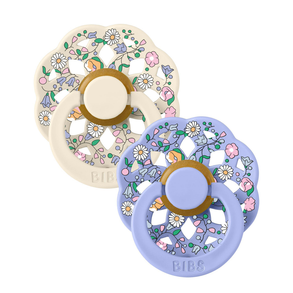 Všetky značky||BIBS x LIBERTY BIBS x Liberty Boheme cumlíky z prírodného kaučuku 2ks - veľkosť 1 (Chloe Meadow Ivory Mix)