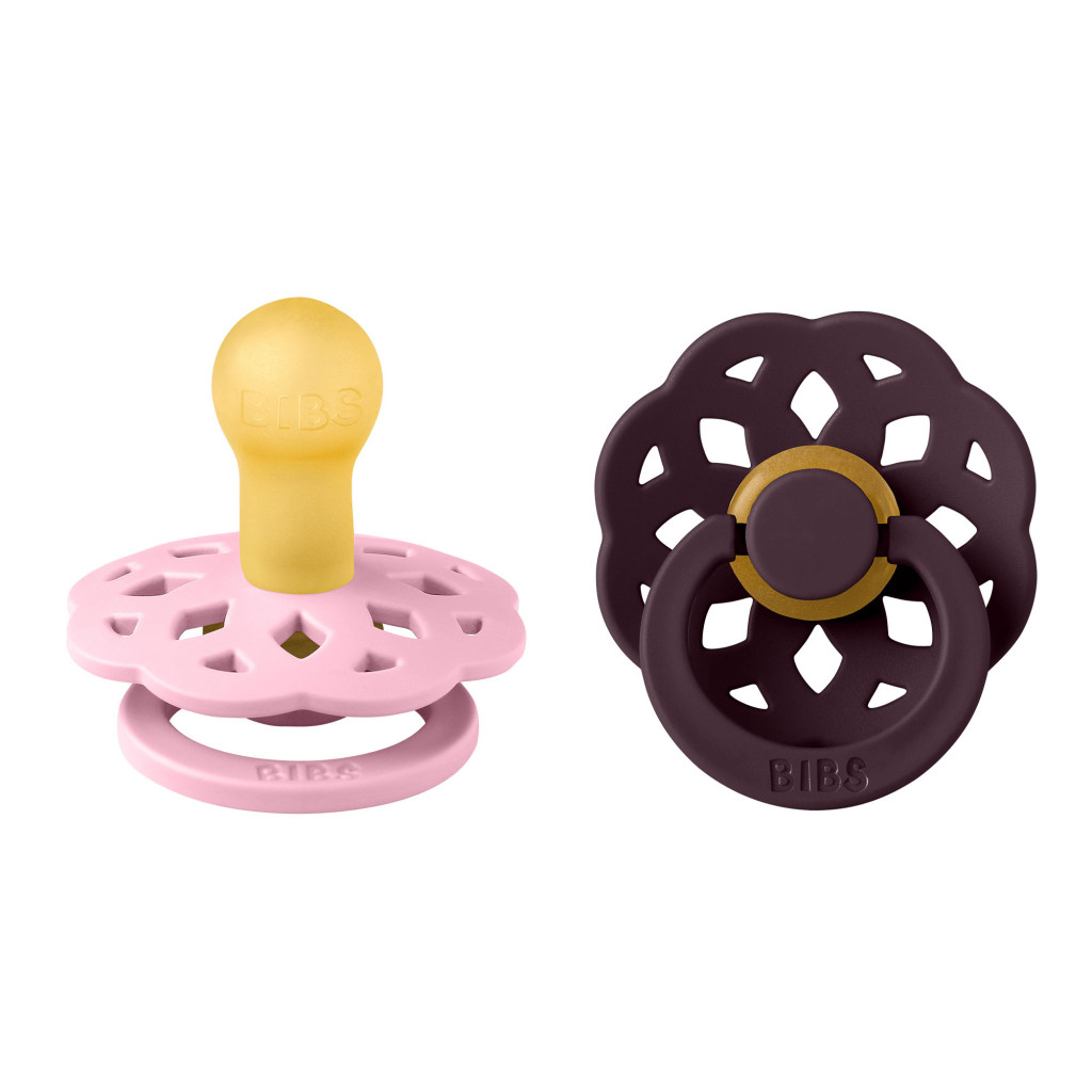 Všetky značky||BIBS Boheme BIBS Boheme cumlíky z prírodného kaučuku 2ks - veľkosť 1 (Baby Pink / Plum)