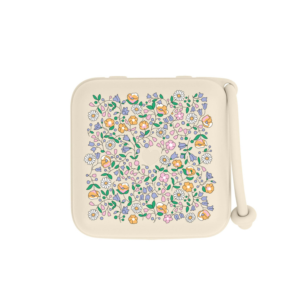 Všetky značky||BIBS x LIBERTY BIBS x LIBERTY krabička na cumlíky (Chloe Meadow Ivory)