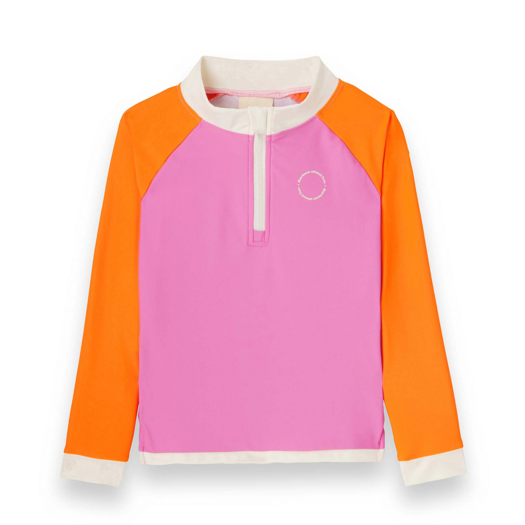 KiETLA||Všetky značky KiETLA ICONIK plavky s UV ochranou - tričko s dlhým rukávom - Pink Red (6-8 rokov)