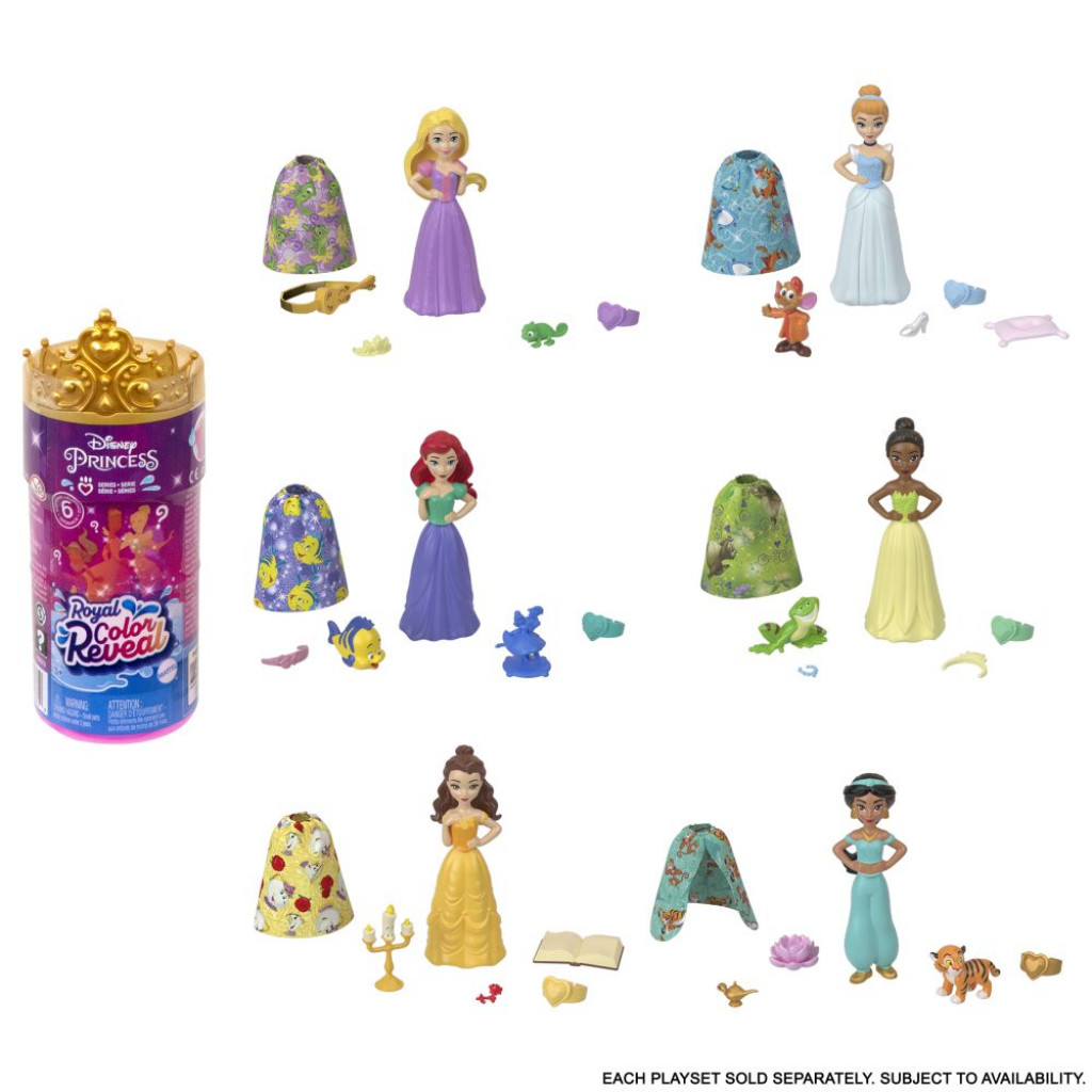 Mattel DP COLOR REVEAL KRÁĽOVSKÁ MALÁ BÁBIKA ASST