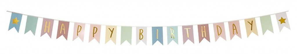 JaBaDaBaDo Banner Happy Birthday Multi
