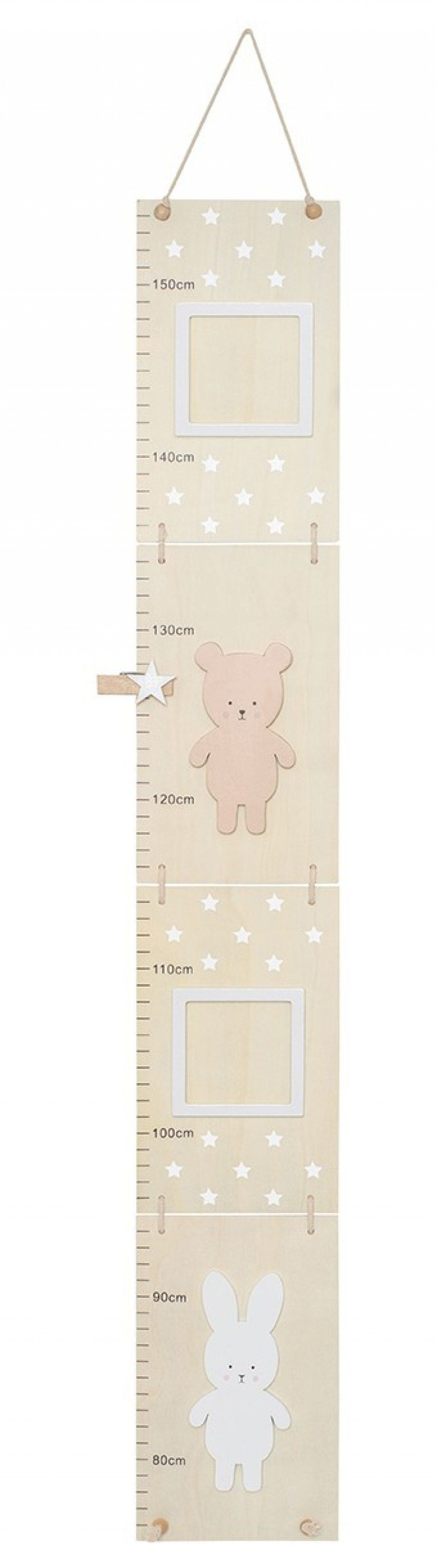 JaBaDaBaDo Detský meter na stenu Teddy & Bunny